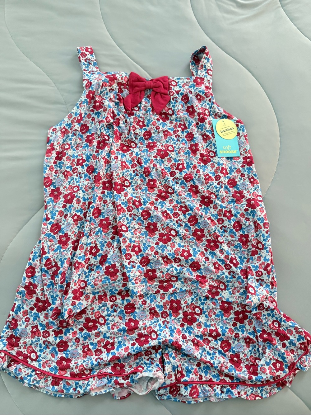 Women’s Pajama Set Ruffle Butts Softsnooze - Red White & Blue Sz M